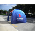 11 ft x 11 ft (8.5 ft H) Inflatable Tent - 1 Color Print w/One Printed Wall